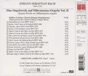 CD - Johann Sebastian Bach − Christoph Albrecht - Das Orgelwerk Auf Silbermann-Orgeln Vol. II