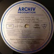 LP - Johann Sebastian Bach − Gustav Scheck , Kammermusikkreis Scheck , Fritz Neumeyer , Solistenvereinig - Ouvertüre Nr. 2 H-Moll BWV 1067 / Ouvertüre Nr. 3 D-Dur BWV 1068