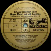 LP - Bach - Kantaten (Unser Mund Sei Voll Lachens BWV 110 / Dazu Ist Erschienen Der Sohn Gottes BWV 40 / Nun Ist Das Heil Und Die Kraft BWV 50)