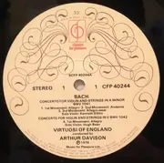 LP - Bach - Double Concerto In D Minor, Concerto In A Minor, Concerto In E Major