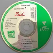 Double CD - Johann Sebastian Bach , Ton Koopman , The Amsterdam Baroque Orchestra - Klavierkonzerte (Vol. 1) BWV 1052, 1057, 1059