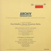 LP - Bach - Das Schaffen Johann Sebastian Bachs