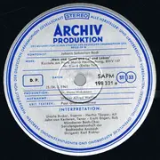 LP - Bach - Das Schaffen Johann Sebastian Bachs