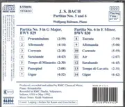 CD - Johann Sebastian Bach , Wolfgang Rübsam - Partitas Nos. 5 And 6