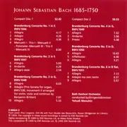 Double CD - Johann Sebastian Bach , Yehudi Menuhin , Bath Festival Orchestra - Brandenburg Concertos Nos. 1-6