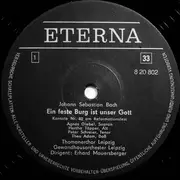 LP - Bach - Ein Feste Burg Ist Unser Gott Kantate BWV 80 / Wachet Auf, Ruft Uns Die Stimme Kantate BWV 140