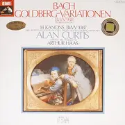 Double LP - Johann Sebastian Bach , Alan Curtis , Arthur Haas - Goldberg-Variationen BWV 988 - 14 Kanons BWV 1087 - Gatefold