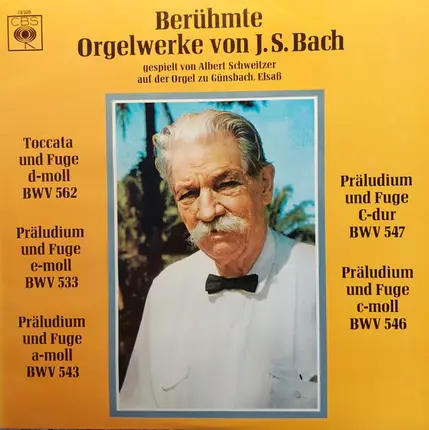 Bach - Berühmte Orgelwerke Von J. S. Bach