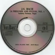 Double CD - Johann Sebastian Bach , Anthony Newman - 24 Preludes & Fugues Vol. 1