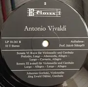 LP - Bach / Vivaldi - Sonata g-moll / Sonata no.6