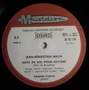 LP - Bach / Vivaldi - Suite En Sol Pour Guitare (Dite De Bruxelles) / Trio Et Concerto Pour Guitare, Violons, Clavecin Et Basse Continue