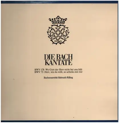 Johann Sebastian Bach , Bach-Ensemble , Helmuth Rilling , Bachcollegium Stuttgart - Die Bach Kantate: BWV 178 / BWV 73