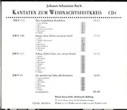 CD-Box - Johann Sebastian Bach , Bach-Ensemble , Helmuth Rilling - Kantaten Zum Weihnachtsfestkreis