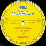 LP - Johann Sebastian Bach , Berliner Philharmoniker , Herbert Von Karajan - Brandenburgische Konzerte 1‧2‧3