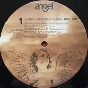 LP - Johann Sebastian Bach , Carl Philipp Emanuel Bach / Yehudi Menuhin , George Malcolm , William Benne - C.P.E. Bach & J.S. Bach Concertos