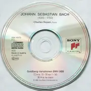CD - Johann Sebastian Bach , Charles Rosen - Goldberg Variations, BWV 988