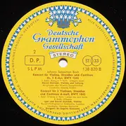 LP - Bach - Violinkonzert In A-moll Und E-Dur / Konzert Für Zwei Violinen In D-moll - Red stereo