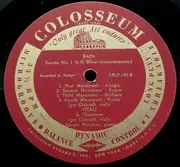 LP - Johann Sebastian Bach - Sonata No. 5 In F Minor / Sonata No. 1 In G Minor - Mono