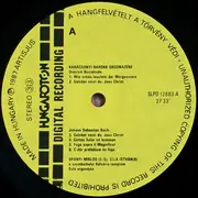 LP - Bach / Buxtehude a.o. - Baroque Organ Music For Christmas - Insert