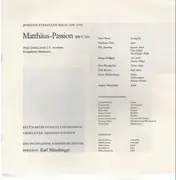 LP-Box - Johann Sebastian Bach , Elly Ameling , Marga Höffgen , Peter Pears , Fritz Wunderlich , Hermann Pre - Matthäus - Passion - blue labels. box + booklet