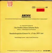 7inch Vinyl Single - Bach - Brandenburgisches Konzert Nr. 2 F-dur, BWV 1047