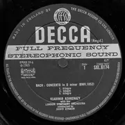 LP - Bach / Chopin - Concerto In D Minor / Piano Concerto No. 2 In F Minor