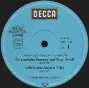 LP - Bach - Beliebte Cembalomusik • Italienisches Konzert • Chromatische Fantasie Und Fuge u.a.
