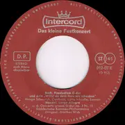 7inch Vinyl Single - Bach / Händel / Schumann - Das Kleine Festkonzert