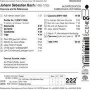 SACD - Bach - Partita No 2 D Minor BWV 1004; Ciaccona And Its References