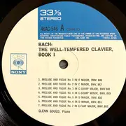 Double LP - Bach - The Well-Tempered Clavier, Book I (Preludes And Fugues 1-24) - +insert
