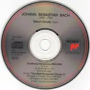 CD - Bach / Glenn Gould - Goldberg Variations BWV 988 (The Historic 1955 Debut Recording)