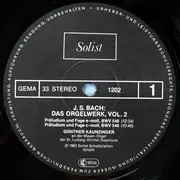 LP - J. S. Bach - Das Orgelwerk Vol. 2