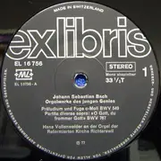LP - Johann Sebastian Bach , Hans Vollenweider - Orgelwerke • Hans Vollenweider An Der Orgel Der Reformierten Kirche Richterswil