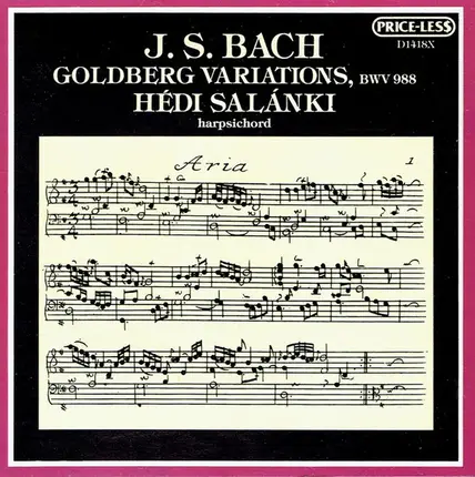 Johann Sebastian Bach , Hédi Salánki - Goldberg Variations, BWV 988