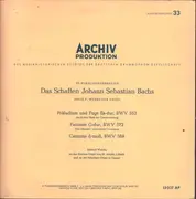 LP - Johann Sebastian Bach , Helmut Walcha - Präludium Und Fuge Es-Dur, BWV 552 / Fantasie G-Dur, BWV 572 / Canzona D-Moll, BWV 588 - Mono