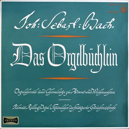 Bach - Das Orgelbüchlein - Orgelchoräle Und Choralsätze Zu Advent Und Weihnachten