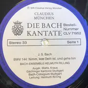 LP - Bach / Helmuth Rilling - Die Bach Kantate - BWV 144, BWV 67