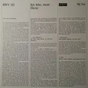 LP - Johann Sebastian Bach , Helmuth Rilling - Die Bach Kantate - BWV 145, BWV 112, BWV 51