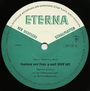 10'' - Bach / Herbert Collum - Fantasie Und Fuge G-Moll BWV 542 / Pastorale F-dur BWV 590