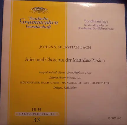 Bach - Arien und Chöre aus der Matthäus-Passion