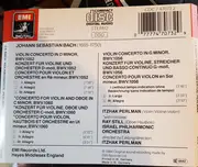 CD - Johann Sebastian Bach , Itzhak Perlman , Ray Still , Israel Philharmonic Orchestra - Violin Concertos In D Minor & G Minor, Concerto For Violin & Oboe In C Minor