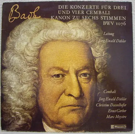 JS Bach - Die Konzerte Für Drei Und Vier Cembali / Kanon Zu Sechs Stimmen  BWV 1076