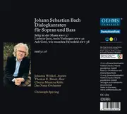CD - Bach - Dialogkantaten Für Sopran Und Bass - Digipak + Attached Booklet