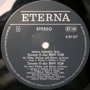 LP - Bach - Triosonaten G-dur BWV 1038 • BWV 1039  Triosonate C-moll Aus Dem »Musikalischen Opfer« BWV 1079