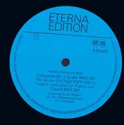 LP - Bach - Orgelwerke 4 (Triosonate Nr. 1 Es-dur BWV 525 / Trio G-dur BWV 1027a / Fuge H-moll Über Ein Thema Von Corelli BWV 579 / Fantasie C-moll BWV 562 / Canzona D-moll BWV 588 / Toccata, Adagio Und Fuge C-dur BWV 564) - Blue Labels