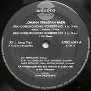 LP - Johann Sebastian Bach , Kammerorchester Der Wiener Konzertvereinigung , Felix Prohaska - Die Brandenburgischen Konzerte Nr. 4, 5 Und 6