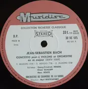 LP - Bach - Concerto Pour 3 Violons Et Orchestre En Ré Majeur / Concerto Pour Clavecin, Flute, Violon Et Orchestre En La Mineur