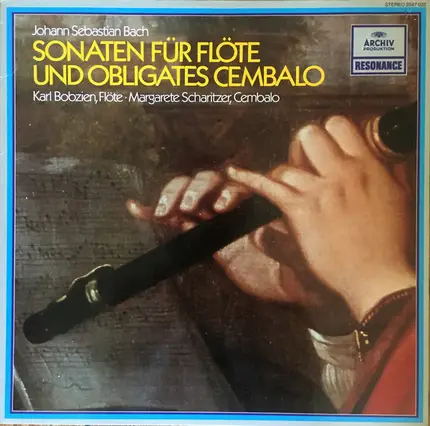 Bach - Bobzien , Scharitzer - Sonaten Für Flöte Und Obligates Cembalo