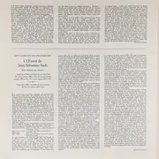 LP - Bach - Werke Für Flöte I = Works For Flute I = Œuvres Pour Flûte Traversière I - Gatefold