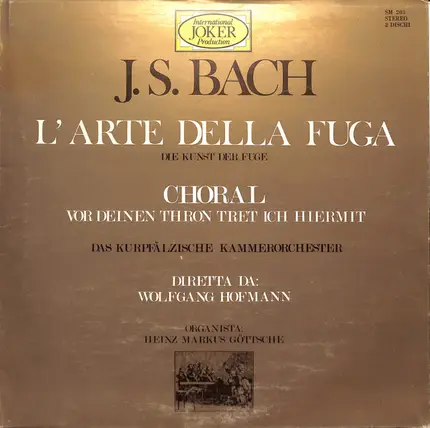 Bach - L´Arte Della Fuga / Choral "Vor Deinen Thron Tret Ich Hiermit"